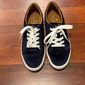 Kate Spade Blue and White Sneakers Classic Design